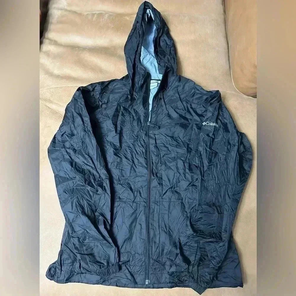 Women’s Columbia Black Windbreaker Jacket Size Medium - Picture 2 of 11